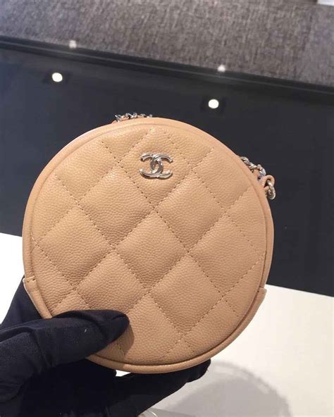 chanel sturdy round chain clutch|Chanel vintage clutch with chain.